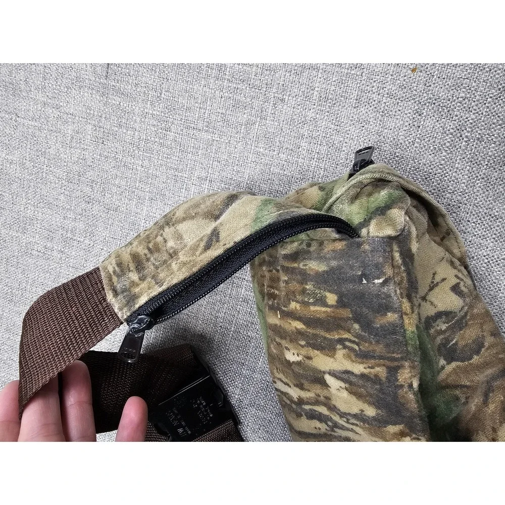 Rattlers Brand Hunting Waist Pack Camo Men One Size Zip Belt Bag Brown Realtree